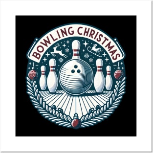 Bowling Christmas Posters and Art